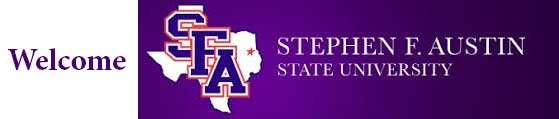 Welcome Stephen F. Austin State University!